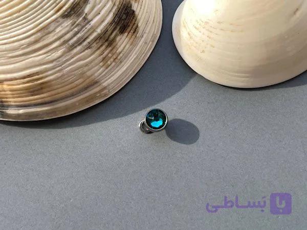 پیرسینگ میکرودرمال فیروزه ای — تصویر 1