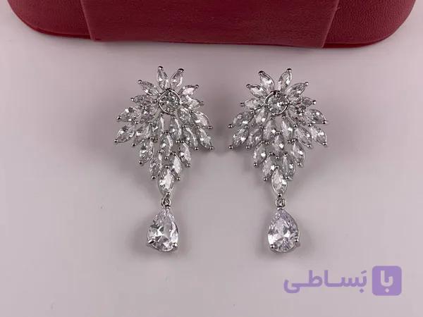 گوشواره مجلسی گل آفتابگردان — تصویر 1