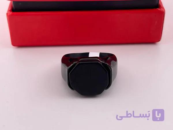 انگشتر مردانه خاص اسپرت مشکی — تصویر 1