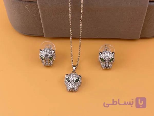 نیم ست مجلسی ببر فول نگین — تصویر 1