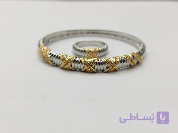 نیم ست انگشتر و دستبند طرح خاص — تصویر 1