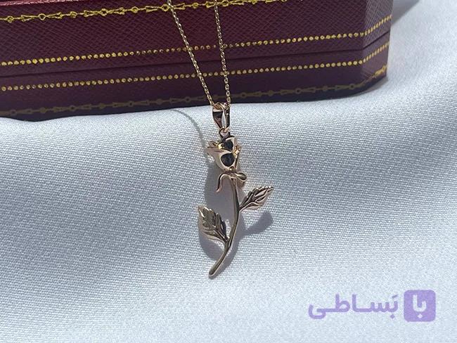 گردنبند طرح گل ژوپینگ — تصویر 1