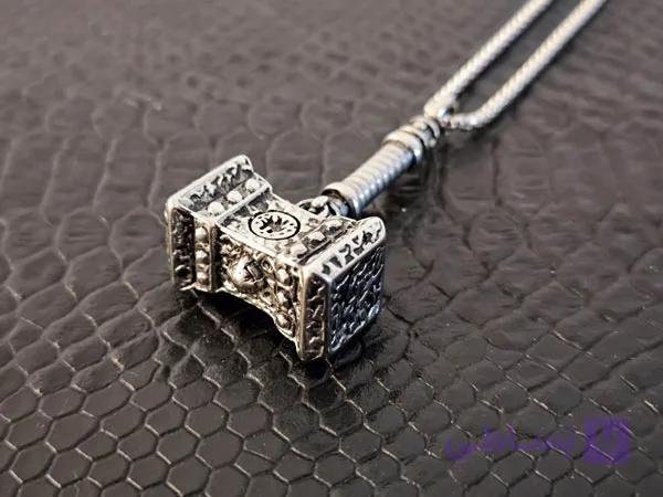 گردنبند چکش ثور مردانه گنگ — تصویر 1