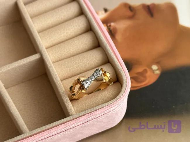 انگشتر دخترانه مدل بامبو کد 13225 — تصویر 1