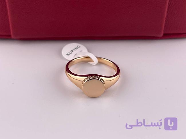انگشتر مینیمال دایره ای دور نگین — تصویر 1