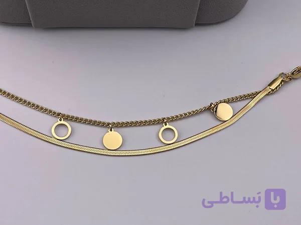 دستبند سکه ای دو لاین — تصویر 1