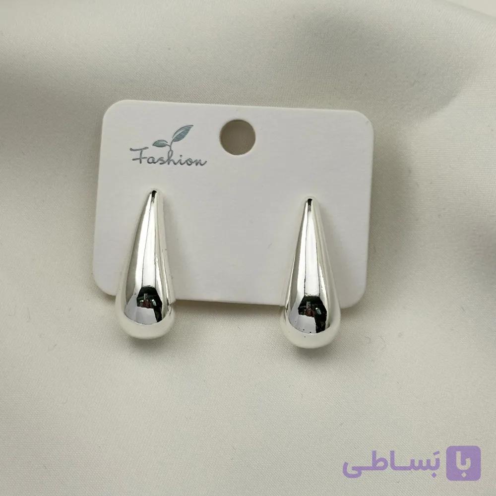 گوشواره ژوپینگ مدل اشکی مینیمال — تصویر 1
