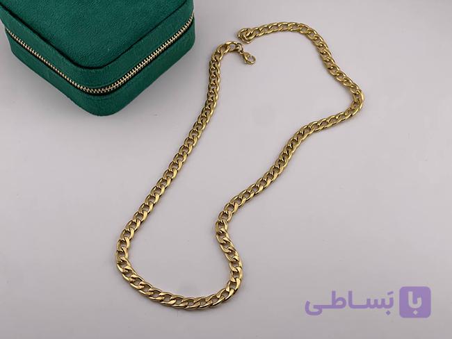 گردنبند مردانه طرح کارتیر طلایی — تصویر 1