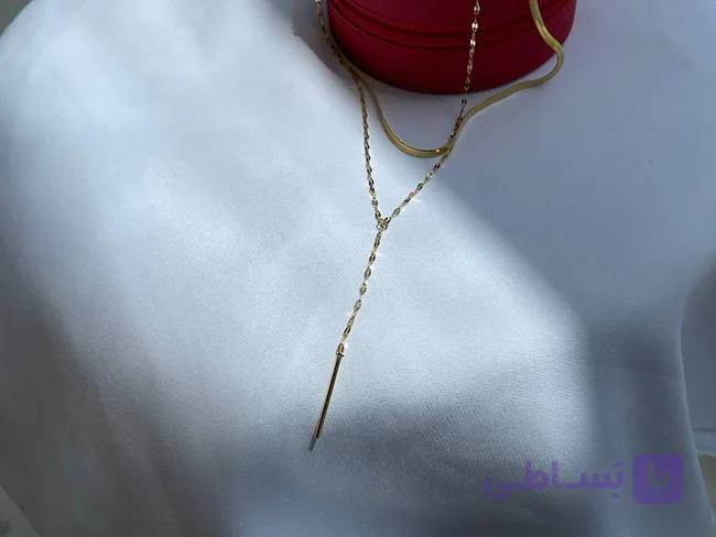 گردنبند دو لاین ماری ترند — تصویر 1