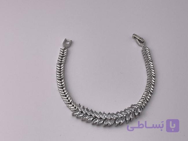دستبند طرح خاص ژوپینگ نگین کاری شده — تصویر 1