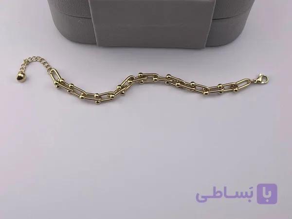 دستبند تیفانی طلایی — تصویر 1