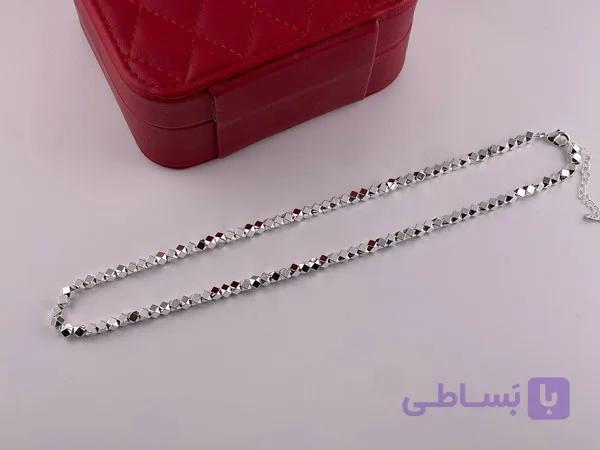 خرید گردنبند زنانه نقره‌ای — تصویر 1