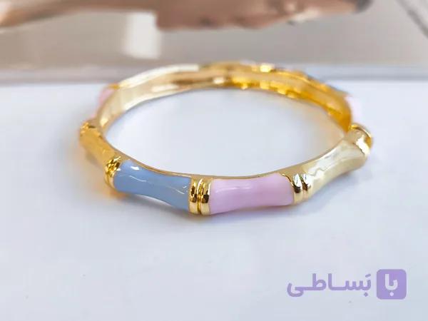 دستبند میناکاری شیک دخترانه کد 10369 — تصویر 1