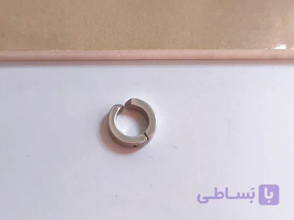 پیرسینگ حلقه ای فیک نقره ای — تصویر 1