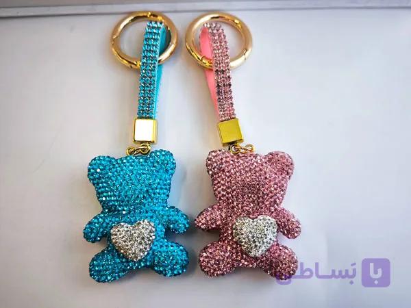 جاکلیدی خرس قلبی رنگ بندی کد 10819 — تصویر 1