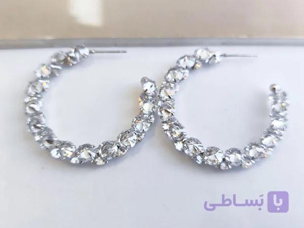 گوشواره دخترانه مجلسی طرح جواهر — تصویر 1