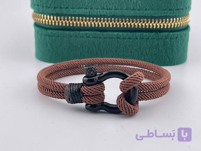 دستبند مردانه امگا آجری — تصویر 1