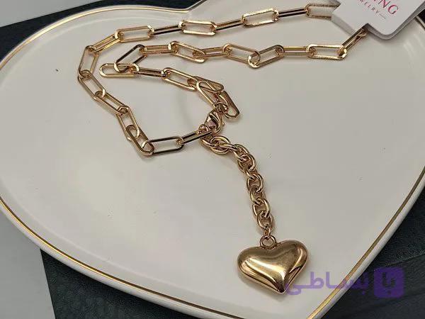گردنبند ژوپینگ قلب با زنجیر ورساچه — تصویر 1