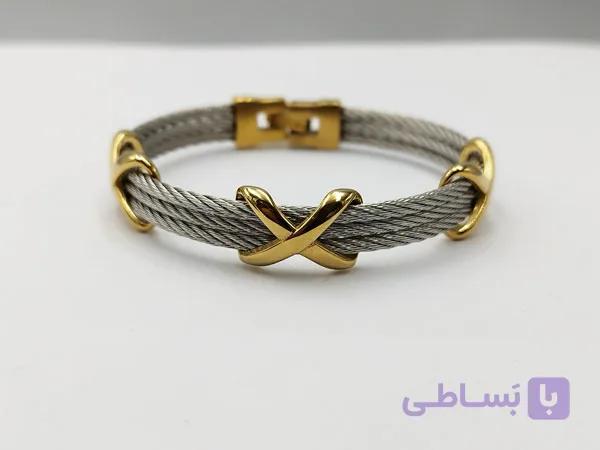 دستبند مفتولی با طرح خاص — تصویر 1