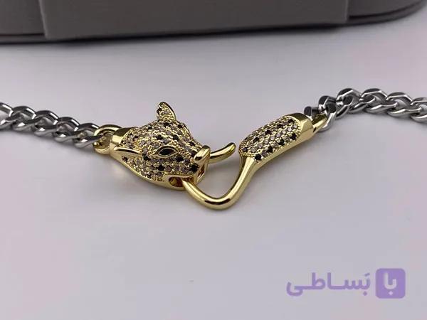 دستبند کارتیر سیاه قلم آویز پنتر — تصویر 1
