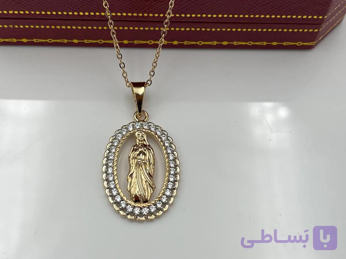 گردنبند مسیح دور نگین
