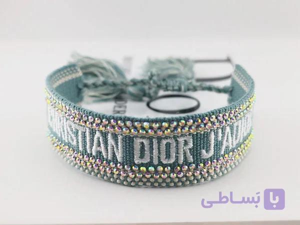 دستبند نگینی دیور سبز — تصویر 1