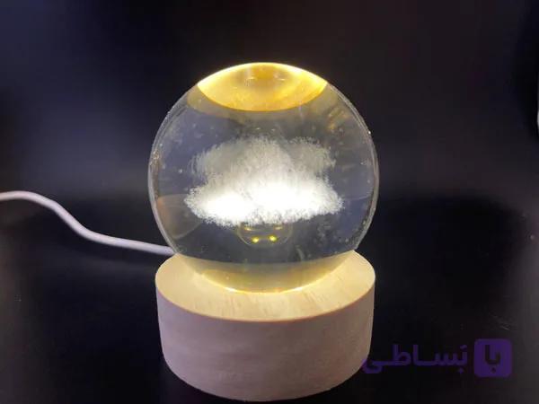 خرید گوی طرح ابر کریستالی — تصویر 1