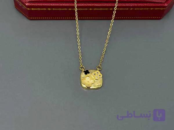 گردنبند ونکلیف نگین دار — تصویر 1