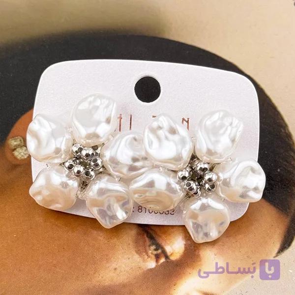 گوشواره گلبرگ مرواریدی — تصویر 1