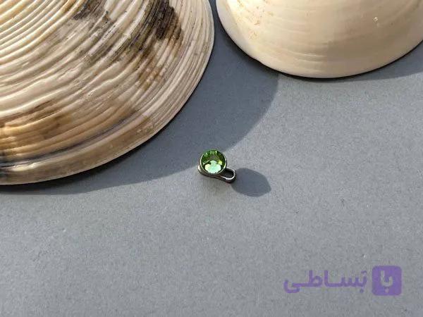 نگین میکرودرمال سبز — تصویر 1