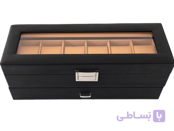 جعبه ساعت نسکافه ای چرمی 6 تایی کد 10567 — تصویر 1