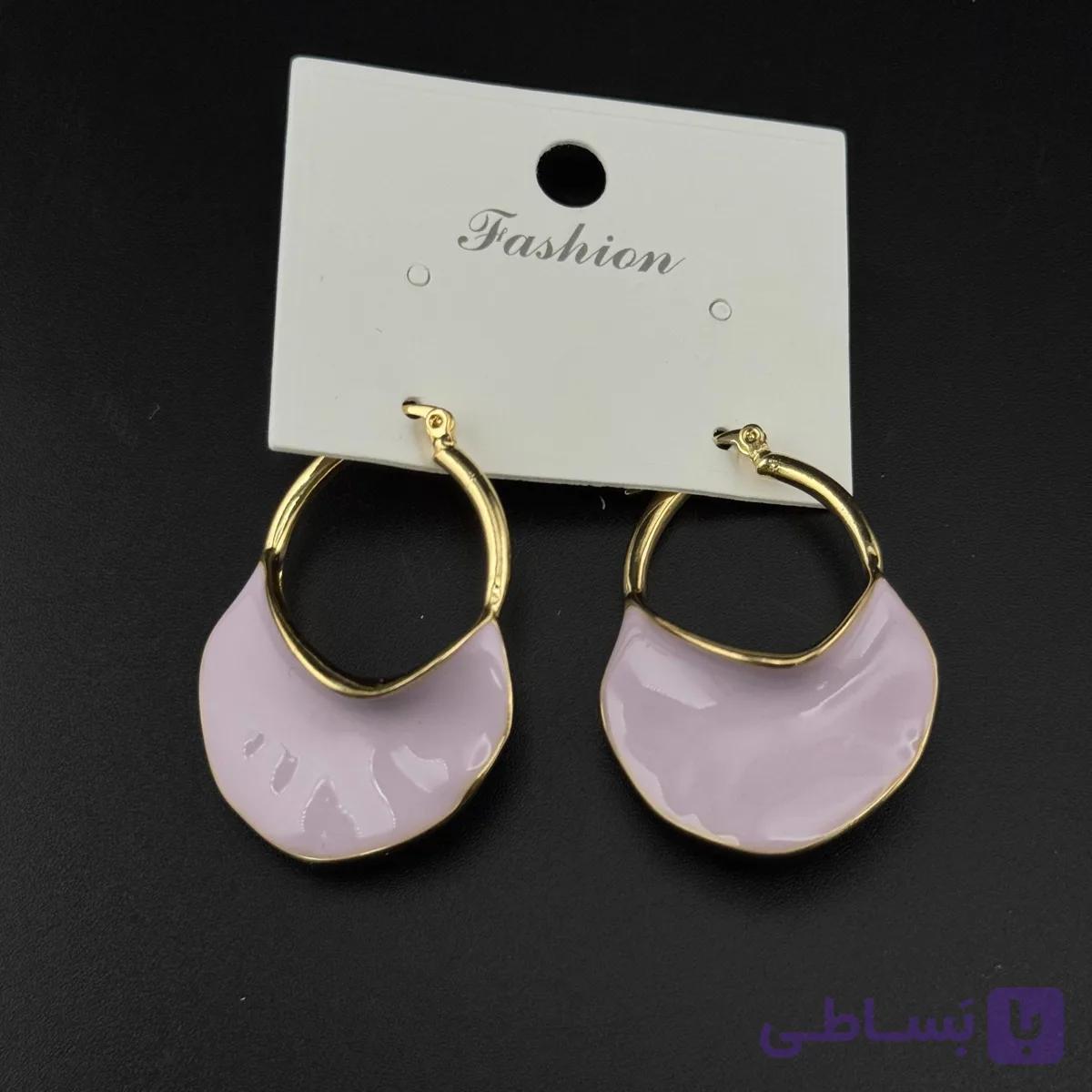 گوشواره حلقه‌ای هلالی یاسی — تصویر 1