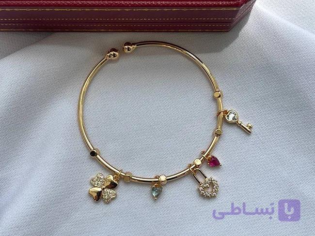 دستبند طرح قفل پاندورا — تصویر 1