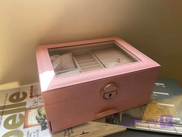 جعبه جواهرات قفل دار چهار رنگ — تصویر 1