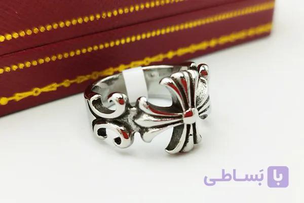 انگشتر استیل طرح 4برگ