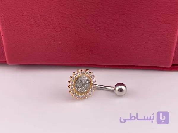 پیرسینگ ناف طرح خورشید — تصویر 1