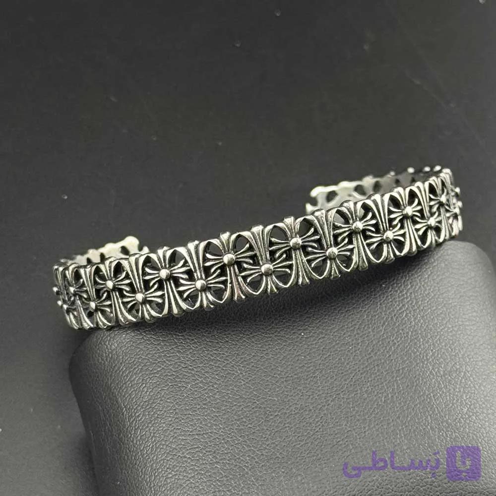 دستبند استیل طرح کروم هارتس — تصویر 1