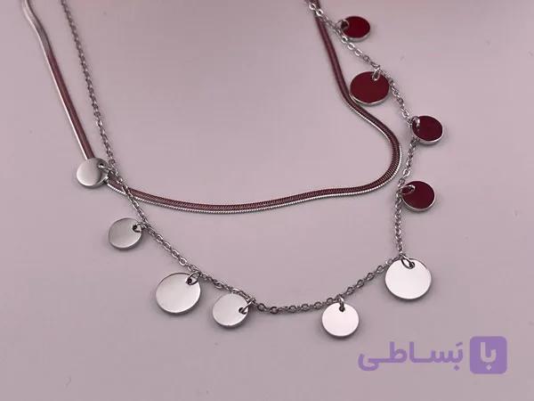 گردنبند دو لاین زنانه ظریف — تصویر 1
