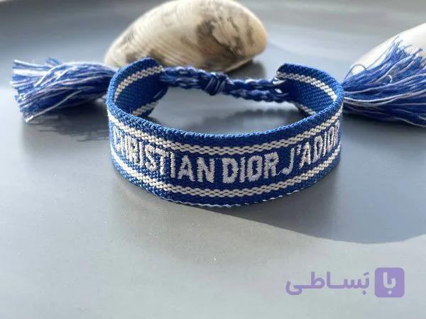 دستبند پارچه ای دیور آبی — تصویر 1
