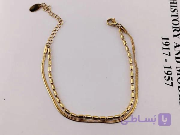 دستبند دخترانه اسپرت دو لاین — تصویر 1