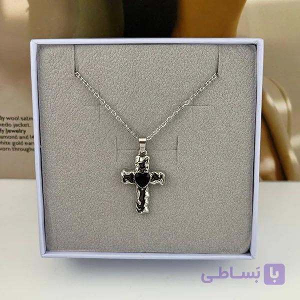 گردنبند صلیب نقره ای — تصویر 1