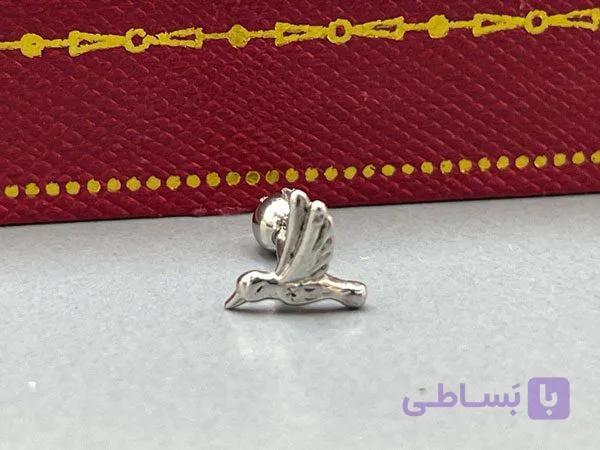پیرسینگ گوش طرح کبوتر — تصویر 1