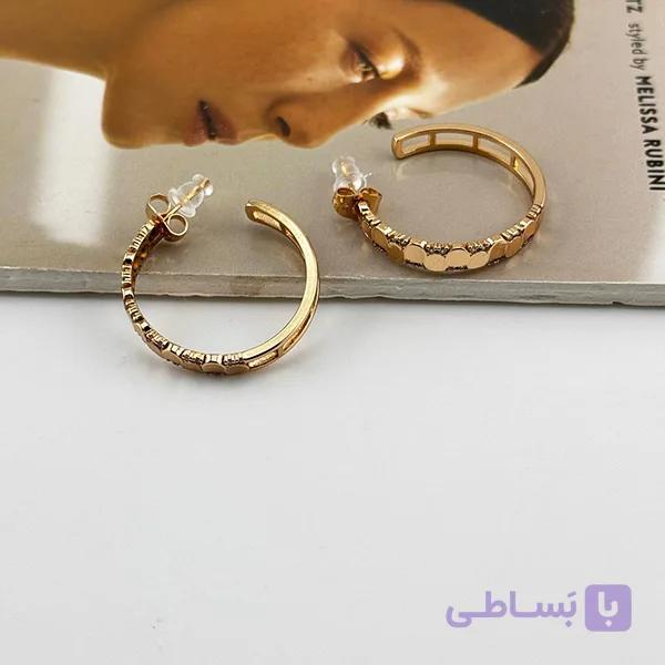 گوشواره حلقه‌ای طرحدار ژوپینگ — تصویر 1