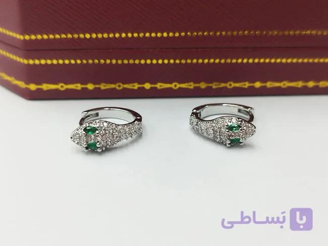 گوشواره مار جواهری کد go158 — تصویر 1