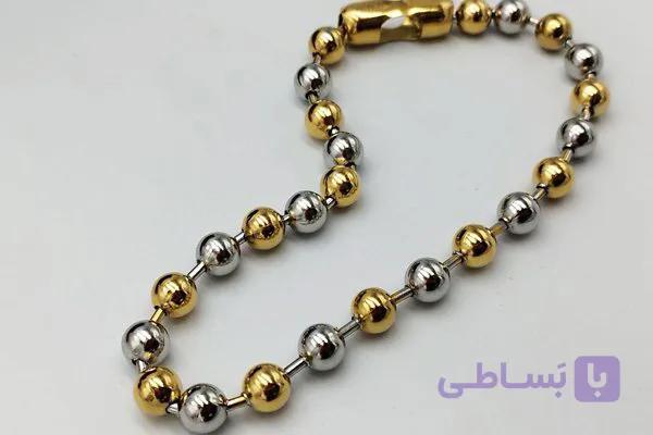گردنبند سفید طلایی دیور طرح گوی — تصویر 1