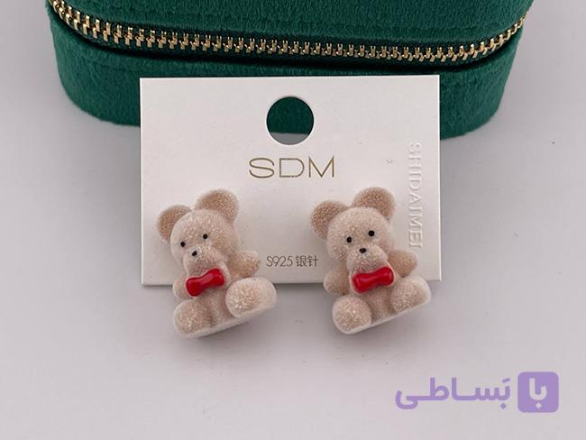 گوشواره دخترانه طرح خرس — تصویر 1