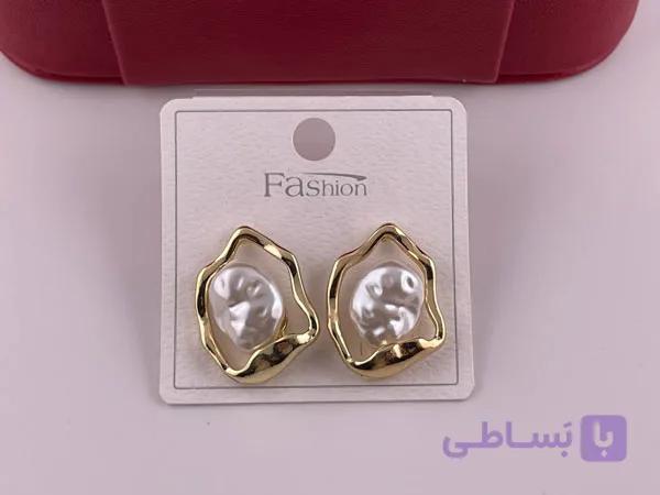 گوشواره زنانه طرح صدفی جذاب — تصویر 1
