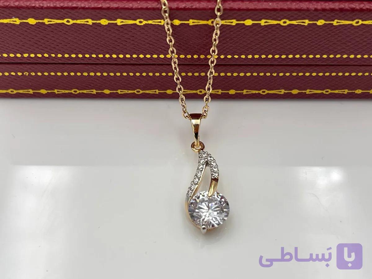 گردنبند تک نگین ژوپینگ