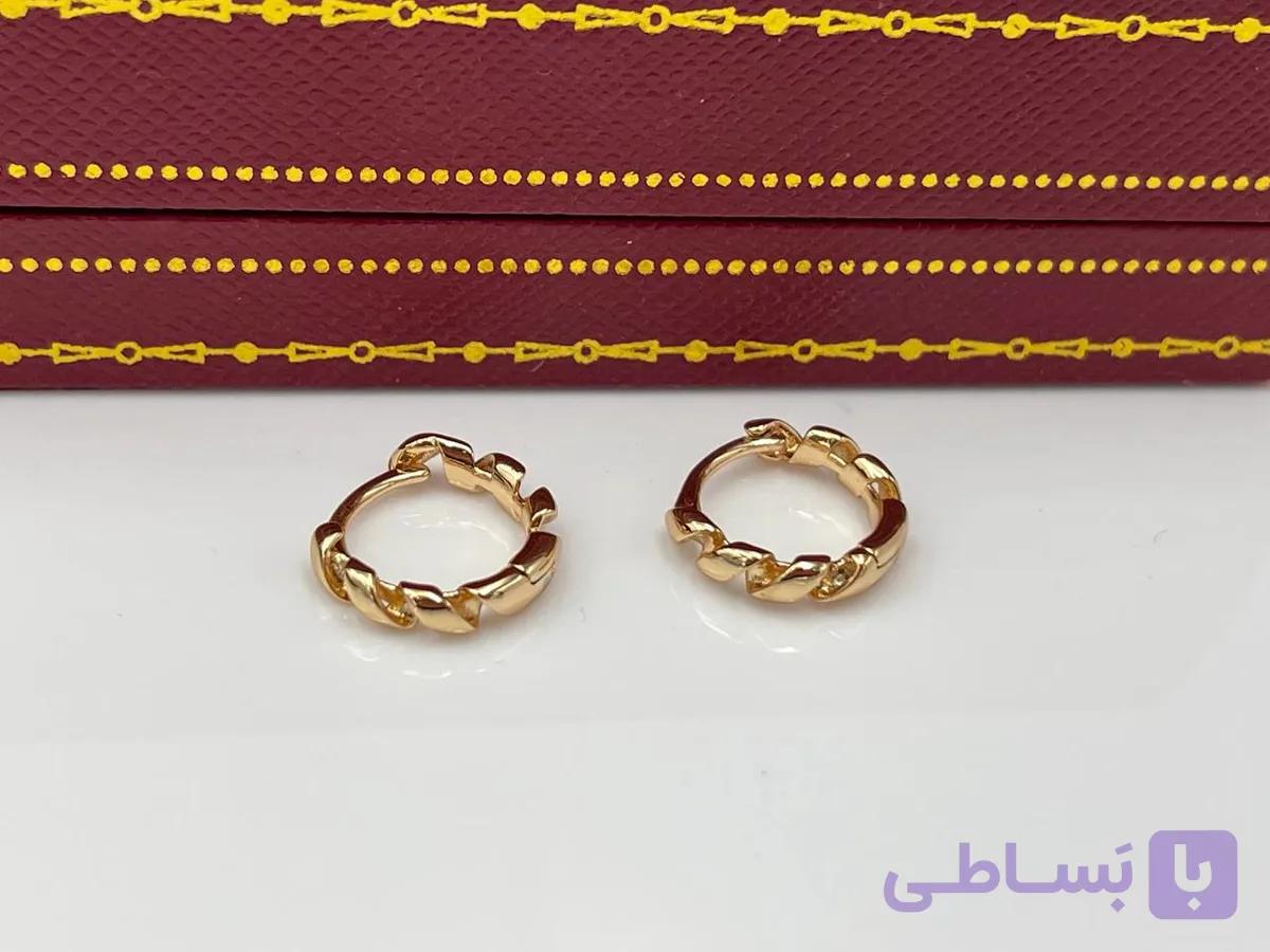 گوشواره ژوپینگ حلقه ای پیچ پیچی — تصویر 1
