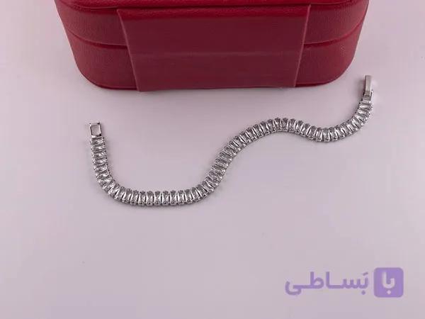 دستبند فول نگین طرح جواهر — تصویر 1